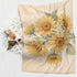 Futterya 3D Plush Pet Blanket Sunflower Bouquet Vintage Style Paw Print Design Soft Fluffy Blankets Throw for Dog Puppy