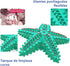 THE SMALL MOMENT Dog Dental Toy - Heavy Duty Teether for Puppies and Adults with Cleansing Bumps - Natural Rubber