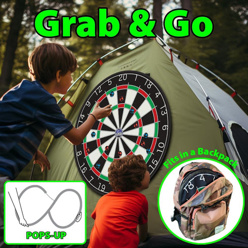 36" 25% 8-12, Funwares Giant Dart Board for Adults and Kids, Larger Than the Competition for Ultimate Indoor Fun