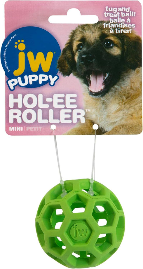1.75 Inch JW Hol-ee Roller Dog Fetch Treat Dispenser Puzzle Ball; Mini Diameter