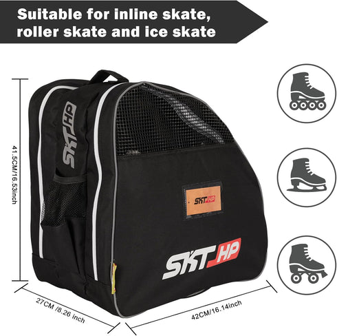 Roller Skate Bag with Adjustable Shoulder Strap for Kids and Adults, Large Capacity for Inline Skates and Accessories