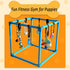 8 Puppy Play Gym with Hanging Toys, Interactive Indoor Jungle Gym ABS Frame with Adjustable Elastic Straps, Little