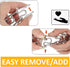 (5 Pack) Stainless Steel Prong Collar Links for H. Sprenger 4.0mm Collar Extra Links, Silver