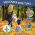 Act boldly 5-Pack Squeaky Dog Toys Durable Animal-Shaped Plush Chew Toys for Dogs, Handmade Interactive Puppy Toys