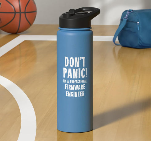 IT Department Staff Gifts & T-Shirts Firmware Engineer Stainless Steel Insulated Water Bottle