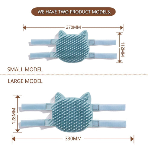 Cat Pet Self Grooming Comb Brush, Multi Functional Corner Massage Glove Tool for Kitten Puppy Relaxing with Catnip