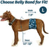3 Packs Pet Soft Dog Belly Band | Reusable Male Dog Diapers | Washable Belly Wraps for Male Dogs (Army, L)