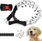 Supet Adjustable Prong Collar for Dogs, No Pull Training Collar with Quick Release Buckle, Extra Links Included
