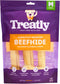 American Sourced Beefhide Bones, 6-7" Dog Chew Treats, Chicken Flavor, 3 Count