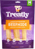 American Sourced Beefhide Bones, 6-7" Dog Chew Treats, Chicken Flavor, 3 Count