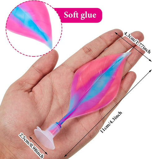 WILLBOND 2 Pieces Silicone Betta Bed Leaf Hammock - Comfortable Resting Spot for Betta Fish, No BPA, Pink