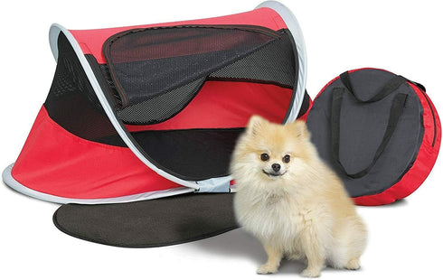 FRISKY FRIENDS Command Kid Co Peapod Portable Indoor Outdoor Travel Bed for Pets and