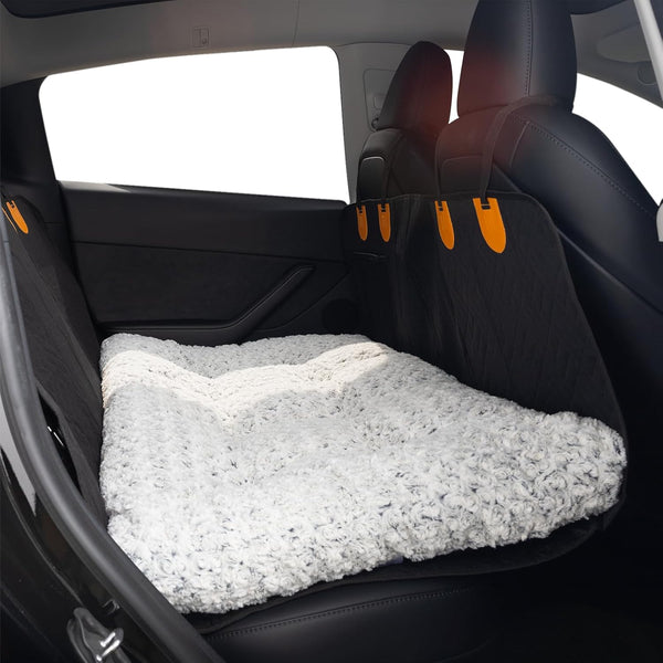 Fykage 3.5" Thick Deluxe Plush Dog Bed Mat for Car, Comfy Dog Seat