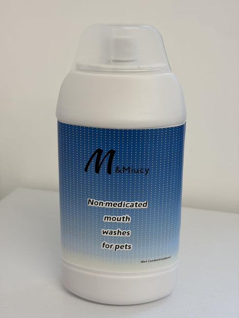 M&Miucy 1 Oz Nonmedicated Mouth Washes for Pets, Natural Pet Oral Care Water Additive, Fl