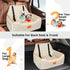 XIEEAOZEE 55Lbs 2 Dog Car Seat for Large/Medium Dog, Booster Seat Under or Small Dogs, Detachable and Washable Travel
