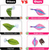 WILLBOND 2 Pieces Silicone Betta Bed Leaf Hammock - Comfortable Resting Spot for Betta Fish, No BPA, Pink