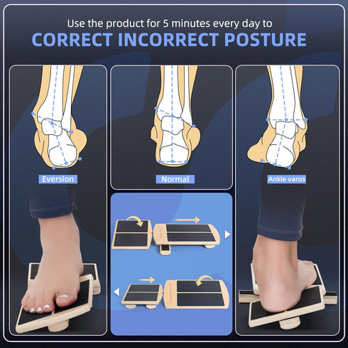 Ankle Foot Strengthener Exerciser for Sprained, Single Leg Balance Board, Posture Corrector, Foot Stretcher for Plantar