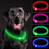 LED Dog Collar | Rechargeable Light Up Collars, IP67 Waterproof for Night Walking, Adjustable for All Dogs (Green)