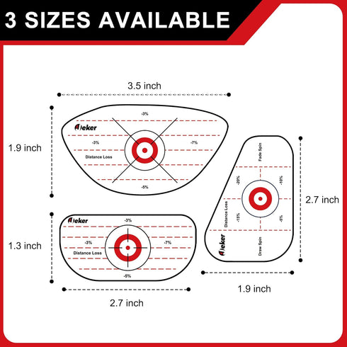 Golf Impact Tape - High-Resolution Strike Stickers for Iron, Wood & Fairway Clubs, Non-Residue Swing Training Aid