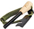 Fire Starter Ferro Rod, 3/8" Thick with Striker and Paracord Lanyard – Waterproof Flint Survival Lighter for Camping