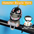 wonuu Duck Bike Bell with Light and Helmet, Cute Hamster Bicycle Horn, Dashboard Decoration Hamster Toy