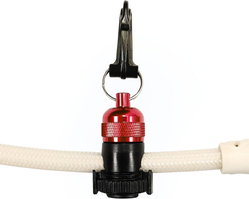 Scuba Diving Magnetic Regulator Hose Holder Clip, Red, Octopus