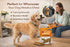 10 Pack 7" (2.4lb) Dog Chews Rawhide-Free - Chicken Dental Treats for Large Dogs, Grain-Free Digestible Chews, Rolls by