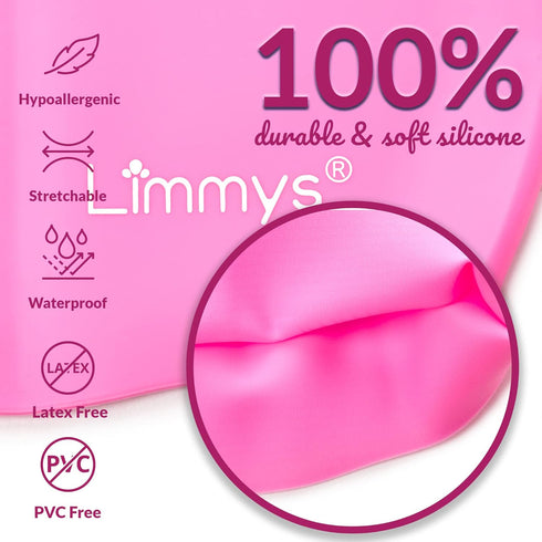 Limmys Kids Swimming Cap - 100% Silicone Kids Swim Caps for Boys and Girls - Premium Quality, Stretchable and Comfortable Swimming Hats Kids- Available in Different Attractive Colors by Limmys