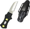 Scuba Diving Compact Black Stainless Steel Tanto Tip BCD Dive Knife