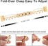Pearl Beaded Bands for Fitbit Charge 6/Charge 5, Stylish Gold Love Shape Link Chain Jewelry Bracelet