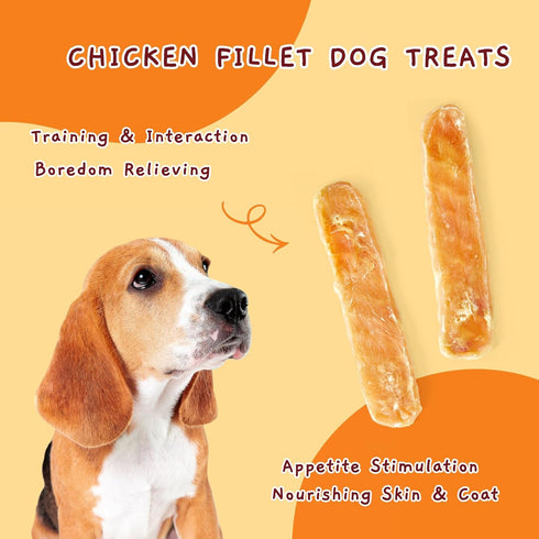 10.6 Jungle Calling Dog Treats Chicken Jerky Training Treats, Slow Roasted Snacks for Medium and Large Dogs Chewy