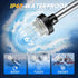 12 Inches IP67, (12-24V) Anchor Light Stern Light, White Navigation Lights for Boats LED Waterproof Fold Down Rear Boat