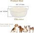 Ceramic Dog Bowls: Non-Slip Pet Feeding Dishes for Small Medium Dogs and Cats, Durable Porcelain (28oz, Cream White)