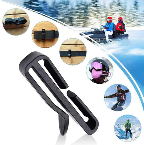 ArrErr 30 Pack 1 Inch Backpack Webbing Ending Clip Plastic Excess Length Straps End Keeper Quick Slip Buckle Fastener