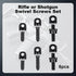 NEATABY Set, 6 Sling Swivel Studs Pieces Wood Bolt Sling Screw Mounts, Rifle or Shotgun Swivel Screws Kit