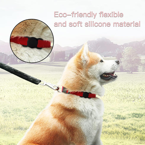 PuppyDoggy 2 Pack Airtag Holder for Collar, Waterproof Silicone Tracker Case, Anti-Lost & 1 Pack AirTag Keychain Holder