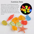 Glow Aquarium Decor by Glowing Fish Tank Decorations, 2pcs Silicone Flower Plants & 10pcs Colourful Sea Shells