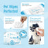 100 Unscented Dog Wipes for Paws, Butt, Ears, Eyes | Organic Hypoallergenic Pet Wipes with Aloe Vera | Extra Thick
