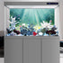 AWERT 36x18 inches Aquarium Background - Aquatic Plant Bubble Underwater Ocean Floor Fish Tank