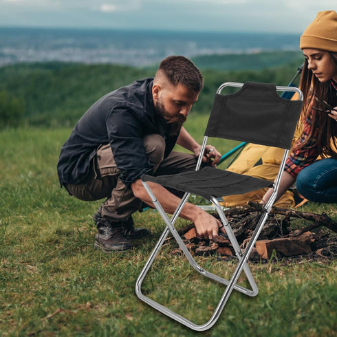GANAZONO Fishing Folding Chair Folding Beach Chair Collapsing Stool Pliante Dos Door Camping Accessories Picnic Chairs