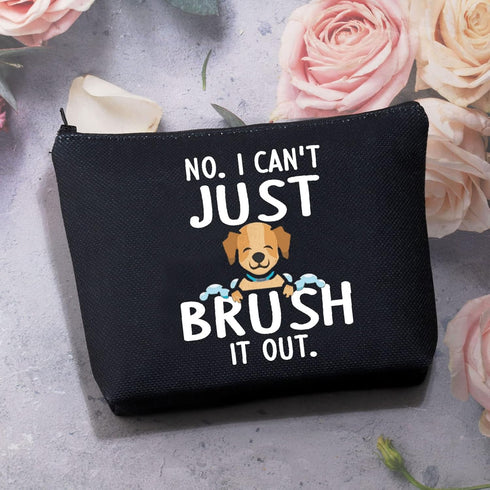 BDPWSS Dog Groomer Makeup Bag - Pet Hairdresser Gift for Women, Dog Salon Toiletry Bag for Fur Mama