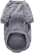 Pet Dog Classic Knitwear Sweater, Warm Winter Puppy Coat, Soft Sweater for Small Dogs (XXS, Grey)