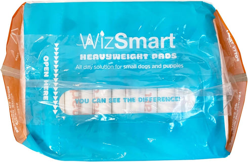 14 Count Wizsmart Heavyweight Dog Pads Absorbent, Leak-Proof Pet Training Pads with Stay Put Tabs Indoor & Outdoor Use