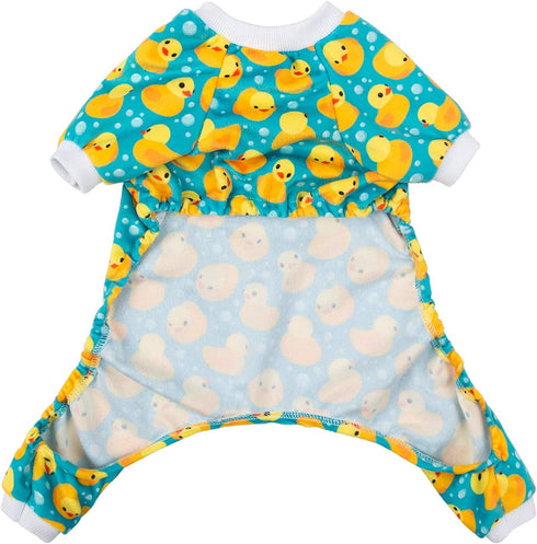 CuteBone Dog Christmas Pajamas, Puppy Onesies for Small Dogs, Soft Pjs Coat Cat Apparel, Comfy Doggie Bodysuit