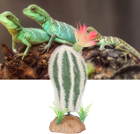 HEEPDD Artificial Cactus Plant, Aquarium Landscaping Decoration for Fish Tank and Reptile Terrarium