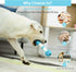 PETGEEK Interactive Dog Bone Toy, Automatic Chase Toy for Medium/Large Dogs, USB Rechargeable, Safe Material, Blue