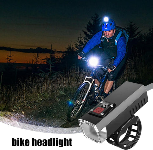 Generic Commuting Rechargeable Front Bike Headlight - Kids Adults Night Riding Bright Bike Light, Waterproof Cycling