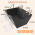 LEHNI Hammock Back Seat Extender for Dogs,Hard Bottom Car Seat Cover for Dogs with Mesh Window,Waterproof Backseat Pet