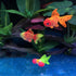 Aquarium Simulation Goldfish, Artificial Fish Moving Floating Fake Fish for Tank, Silicone Luminous