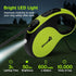 Pecute 16 ft Retractable Heavy Duty Dog Leash with Light, 360° Tangle-Free Walking Leash for Large Dogs up to 110 lbs